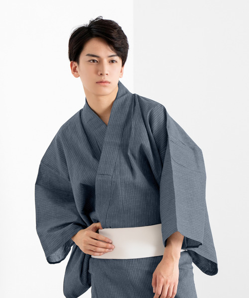 KYOETSU（キョウエツ）の「メンズ しじら浴衣 4点セット ( 浴衣 + 帯 + 下駄 + 腰紐 )（浴衣・メンズ・ブラック系その他/グレー系その他/ブルー系その他/ブラック系その他2/ブラック系その他3/ブラック/ブラック系その他4/ブルー系その他3/ブルー系その他2/ブラック系その他6/ブルー系その他5/ブルー/ブルー系その他4/グレー系その他2/ブラック系その他7/グレー系その他3/ブルー系その他7/ブルー系その他6/ブラック系その他5/グレー/サックスブルー系/サックスブルー系6/サックスブルー系3/サックスブルー系4/サックスブルー系5/サックスブルー系2/その他/その他1/その他2・LL/L/M）」の21枚目の写真