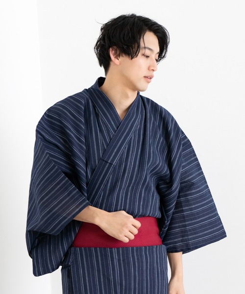 KYOETSU（キョウエツ）の「メンズ しじら浴衣 4点セット ( 浴衣 + 帯 + 下駄 + 腰紐 )（浴衣・メンズ・ブラック系その他/グレー系その他/ブルー系その他/ブラック系その他2/ブラック系その他3/ブラック/ブラック系その他4/ブルー系その他3/ブルー系その他2/ブラック系その他6/ブルー系その他5/ブルー/ブルー系その他4/グレー系その他2/ブラック系その他7/グレー系その他3/ブルー系その他7/ブルー系その他6/ブラック系その他5/グレー/サックスブルー系/サックスブルー系6/サックスブルー系3/サックスブルー系4/サックスブルー系5/サックスブルー系2/その他/その他1/その他2・LL/L/M）」の20枚目の写真