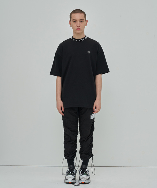 OY(オーワイ)の「ロゴクルーTシャツ/カットソー(Tシャツ/カットソー・メンズ・ホワイト/ブラック/ライトイエロー・FREE)」の2枚目の写真