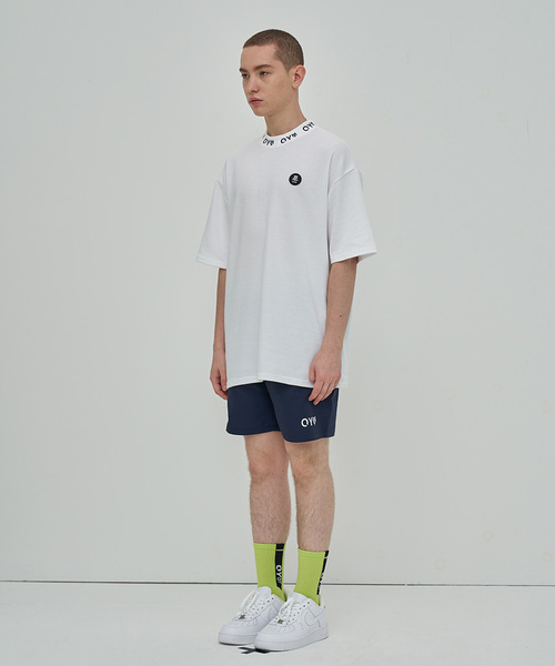 OY(オーワイ)の「ロゴクルーTシャツ/カットソー(Tシャツ/カットソー・メンズ・ホワイト/ブラック/ライトイエロー・FREE)」の6枚目の写真