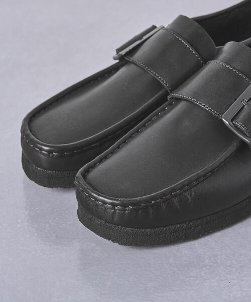 Clarks Originals（クラークスオリジナルズ）の「＜Clarks（クラークス）＞ Wallabee Monk CLF†（モカシン/デッキシューズ・メンズ・ブラック・6/8/7h/7/6h/9/8h/9h）」の5枚目の写真