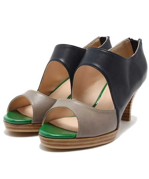 alcali(アルカリ)の「モードブーティーサンダル(ブーティ・レディース・ブラック/モカ/カーキ/ネイビー・2/3/4)」の5枚目の写真