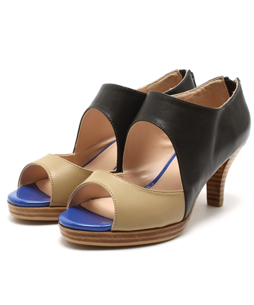 alcali(アルカリ)の「モードブーティーサンダル(ブーティ・レディース・ブラック/モカ/カーキ/ネイビー・2/3/4)」の3枚目の写真