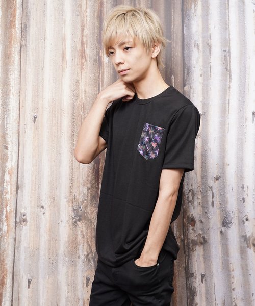 おしゃれスタ（オシャレスタ）の「プリントポケットアクセントクルーネックTシャツ(KU)（Tシャツ/カットソー・メンズ・A/B/C/D/E・M/L）」の3枚目の写真