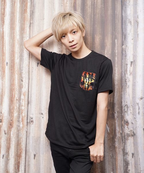 おしゃれスタ（オシャレスタ）の「プリントポケットアクセントクルーネックTシャツ(KU)（Tシャツ/カットソー・メンズ・A/B/C/D/E・M/L）」の4枚目の写真