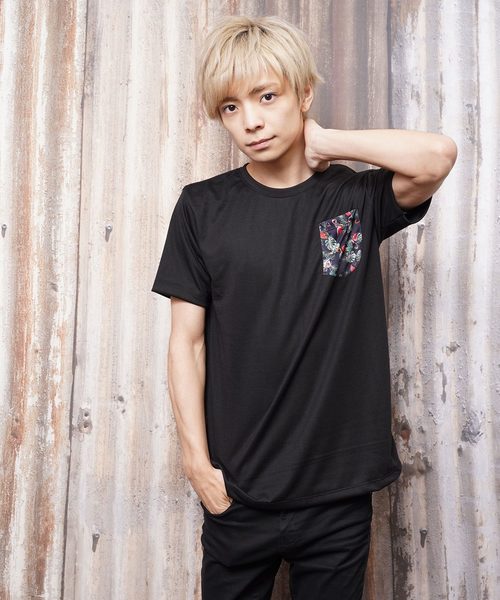 おしゃれスタ（オシャレスタ）の「プリントポケットアクセントクルーネックTシャツ(KU)（Tシャツ/カットソー・メンズ・A/B/C/D/E・M/L）」の16枚目の写真