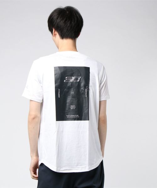 UNDER ARMOUR（アンダーアーマー）の「メンズバスケットボールTシャツ / SC30 エボリューション ショートスリーブ? Tシャツ（Tシャツ/カットソー・メンズ・ブラック×レッド/ホワイト×ブラック・SM/XL/LG/MD/XXL）」の14枚目の写真