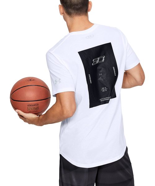 UNDER ARMOUR（アンダーアーマー）の「メンズバスケットボールTシャツ / SC30 エボリューション ショートスリーブ? Tシャツ（Tシャツ/カットソー・メンズ・ブラック×レッド/ホワイト×ブラック・SM/XL/LG/MD/XXL）」の12枚目の写真