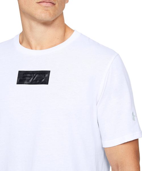 UNDER ARMOUR（アンダーアーマー）の「メンズバスケットボールTシャツ / SC30 エボリューション ショートスリーブ? Tシャツ（Tシャツ/カットソー・メンズ・ブラック×レッド/ホワイト×ブラック・SM/XL/LG/MD/XXL）」の4枚目の写真