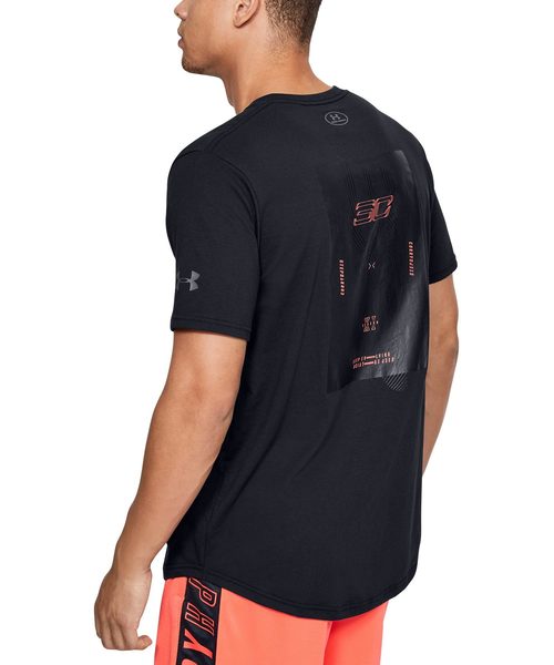 UNDER ARMOUR（アンダーアーマー）の「メンズバスケットボールTシャツ / SC30 エボリューション ショートスリーブ? Tシャツ（Tシャツ/カットソー・メンズ・ブラック×レッド/ホワイト×ブラック・SM/XL/LG/MD/XXL）」の6枚目の写真