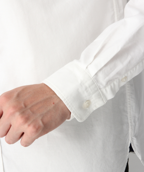 GLOBAL WORK（グローバルワーク）の「オックスフォードバンドカラー/837124（シャツ/ブラウス・メンズ・ホワイト/ブラウン/サックスブルー・SMALL/MEDIUM/LARGE/X-LARGE）」の17枚目の写真