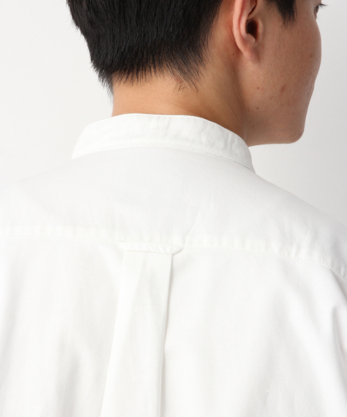 GLOBAL WORK（グローバルワーク）の「オックスフォードバンドカラー/837124（シャツ/ブラウス・メンズ・ホワイト/ブラウン/サックスブルー・SMALL/MEDIUM/LARGE/X-LARGE）」の10枚目の写真