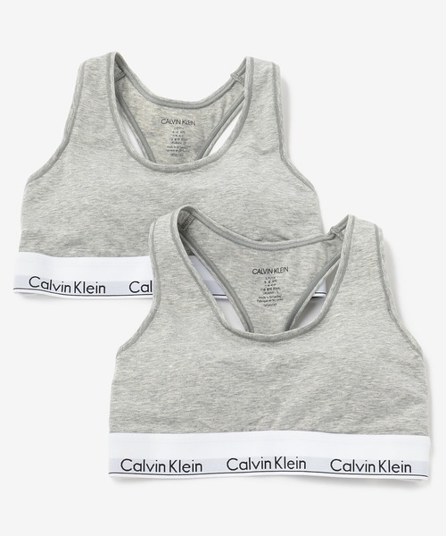 Calvin Klein Underwear(カルバンクラインアンダーウェア)の「ブラレット(2枚パック) - Icon Cotton Modal ブラレット(ブラジャー・レディース・ブラック/ヘザーグレー/ブラック系その他2・S/M/L/XL)」の3枚目の写真