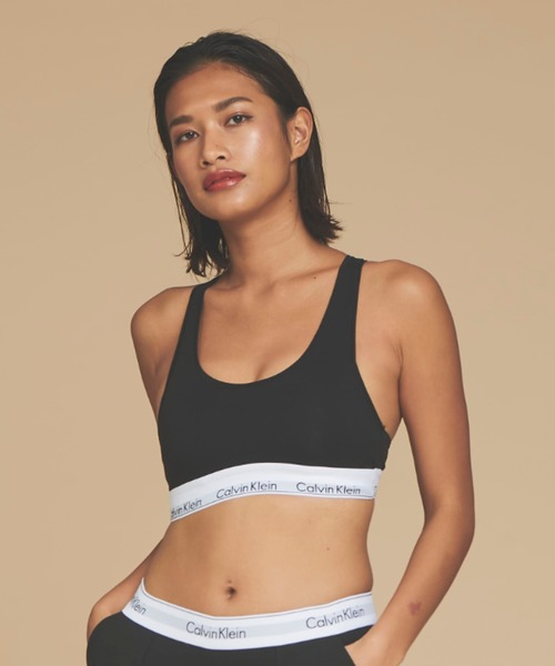 Calvin Klein Underwear(カルバンクラインアンダーウェア)の「ブラレット(2枚パック) - Icon Cotton Modal ブラレット(ブラジャー・レディース・ブラック/ヘザーグレー/ブラック系その他2・S/M/L/XL)」の4枚目の写真