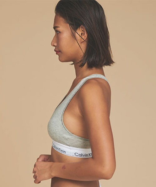 Calvin Klein Underwear(カルバンクラインアンダーウェア)の「ブラレット(2枚パック) - Icon Cotton Modal ブラレット(ブラジャー・レディース・ブラック/ヘザーグレー/ブラック系その他2・S/M/L/XL)」の7枚目の写真