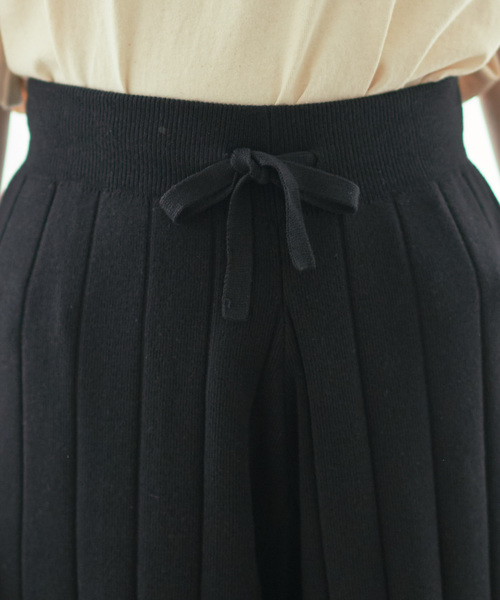 PUAL CE CIN（ピュアルセシン）の「ワイドリブワイドパンツ（その他パンツ・レディース・チャコールグレー/ブラック/ベージュ/ネイビー・FREE）」の22枚目の写真