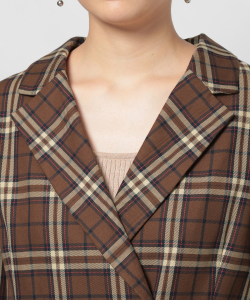 PAGEBOY（ページボーイ）の「セットアップチェックテーラージャケット（テーラードジャケット・レディース・グレー系その他/ブラウン系その他・FREE）」の12枚目の写真