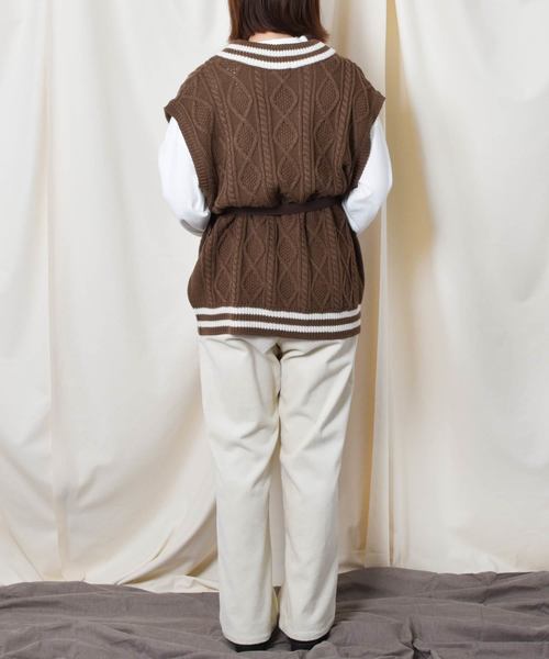 PairPair（ペアペア）の「コーデュロイハイウエストパンツ（その他パンツ・レディース・ブラック/ダークブラウン/アイボリー/モカ・SMALL/MEDIUM/LARGE）」の13枚目の写真