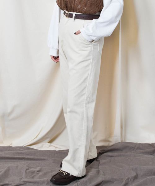 PairPair（ペアペア）の「コーデュロイハイウエストパンツ（その他パンツ・レディース・ブラック/ダークブラウン/アイボリー/モカ・SMALL/MEDIUM/LARGE）」の15枚目の写真