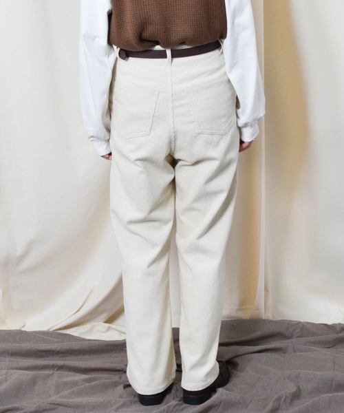 PairPair（ペアペア）の「コーデュロイハイウエストパンツ（その他パンツ・レディース・ブラック/ダークブラウン/アイボリー/モカ・SMALL/MEDIUM/LARGE）」の16枚目の写真