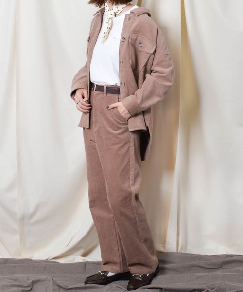 PairPair（ペアペア）の「コーデュロイハイウエストパンツ（その他パンツ・レディース・ブラック/ダークブラウン/アイボリー/モカ・SMALL/MEDIUM/LARGE）」の18枚目の写真