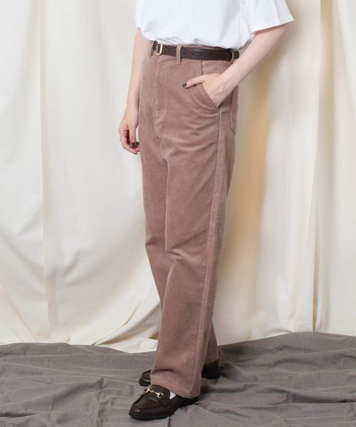 PairPair（ペアペア）の「コーデュロイハイウエストパンツ（その他パンツ・レディース・ブラック/ダークブラウン/アイボリー/モカ・SMALL/MEDIUM/LARGE）」の21枚目の写真