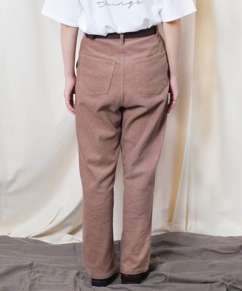 PairPair（ペアペア）の「コーデュロイハイウエストパンツ（その他パンツ・レディース・ブラック/ダークブラウン/アイボリー/モカ・SMALL/MEDIUM/LARGE）」の22枚目の写真