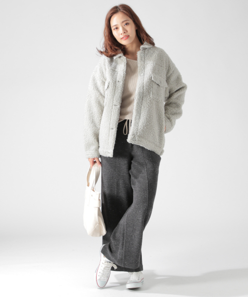 BAYFLOW(ベイフロー)の「ボアショートブルゾン(ブルゾン・レディース・キャメル/グレー・SMALL/MEDIUM)」の22枚目の写真