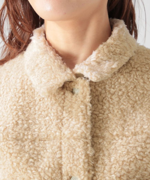 BAYFLOW(ベイフロー)の「ボアショートブルゾン(ブルゾン・レディース・キャメル/グレー・SMALL/MEDIUM)」の5枚目の写真