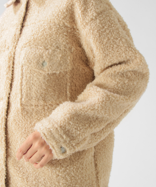 BAYFLOW(ベイフロー)の「ボアショートブルゾン(ブルゾン・レディース・キャメル/グレー・SMALL/MEDIUM)」の18枚目の写真