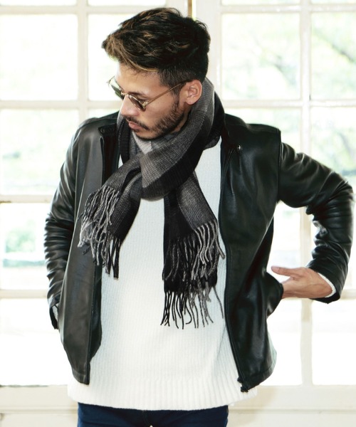 jiggys shop（ジギーズショップ）の「チェック柄 ＆ 無地 大判 ストール マフラー（マフラー・メンズ・その他1/その他2/その他3/その他4/その他5/その他6/その他7/その他8/その他9/その他10/その他11/その他12/その他13/その他14/その他16/その他17/その他19/その他20/その他21/その他22/その他23/その他24/その他25/その他26/その他27/その他28/その他29/その他31/その他32/その他30・FREE）」の8枚目の写真