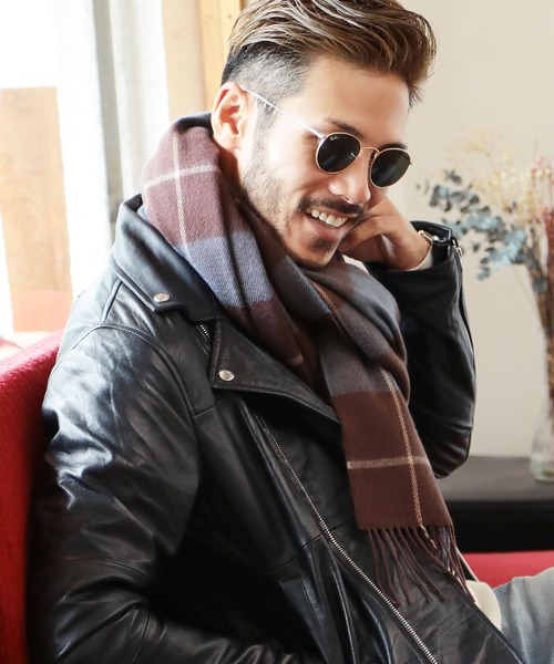 jiggys shop（ジギーズショップ）の「チェック柄 ＆ 無地 大判 ストール マフラー（マフラー・メンズ・その他1/その他2/その他3/その他4/その他5/その他6/その他7/その他8/その他9/その他10/その他11/その他12/その他13/その他14/その他16/その他17/その他19/その他20/その他21/その他22/その他23/その他24/その他25/その他26/その他27/その他28/その他29/その他31/その他32/その他30・FREE）」の15枚目の写真