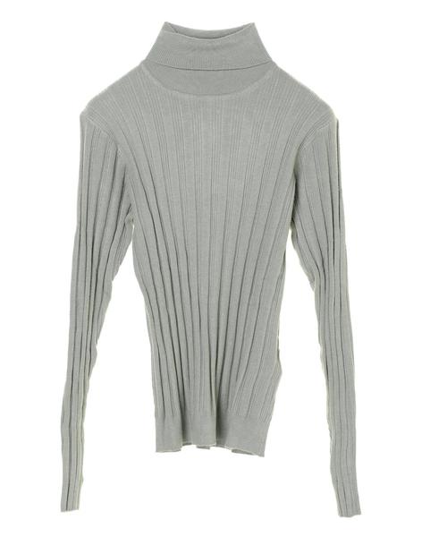 AMERICAN HOLIC（アメリカンホリック）の「針抜きテレコタートルネックニットプルオーバー　＊（ニット/セーター・レディース・マスタード/モカ/ブラック/グレー系その他2/グリーン/アイボリー/ホワイト系その他4/ブルー系その他2・M/L）」の13枚目の写真