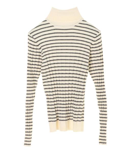 AMERICAN HOLIC（アメリカンホリック）の「針抜きテレコタートルネックニットプルオーバー　＊（ニット/セーター・レディース・マスタード/モカ/ブラック/グレー系その他2/グリーン/アイボリー/ホワイト系その他4/ブルー系その他2・M/L）」の16枚目の写真