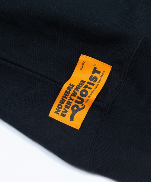 QUOTIST(クオティスト)の「QUOT! HOODIE(パーカー・メンズ・ブラック・MEDIUM/LARGE/X-LARGE)」の4枚目の写真