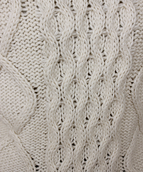 mystic（ミスティック）の「ケーブルタートルプルオーバー（ニット/セーター・レディース・オフホワイト/ブラック/パープル・FREE）」の10枚目の写真