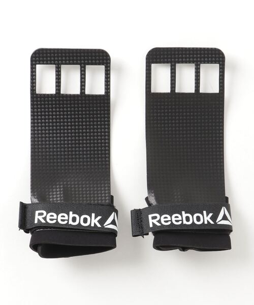 Reebok(リーボック)の「トレーニング ハンド グリップス / Training Hand Grips(スポーツグッズ・メンズ・ブラック/ブラック×ホワイト・LARGE/MEDIUM/SMALL/X-LARGE)」の1枚目の写真