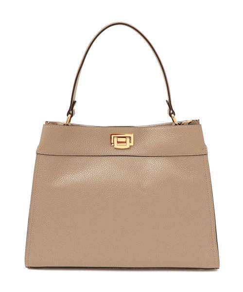 SHIPS（シップス）の「CAROL J.:2WAYハンドルトート (M)（ショルダーバッグ・レディース・グレー/オフホワイト・ONE SIZE）」の2枚目の写真