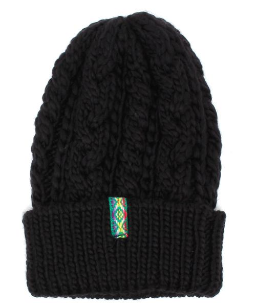 チチカカ（チチカカ）の「ペルーテープニッティングキャップ（ニットキャップ/ビーニー・レディース・ブルーグリーン/マスタード/ブラック/ベージュ/ネイビー・FREE）」の2枚目の写真
