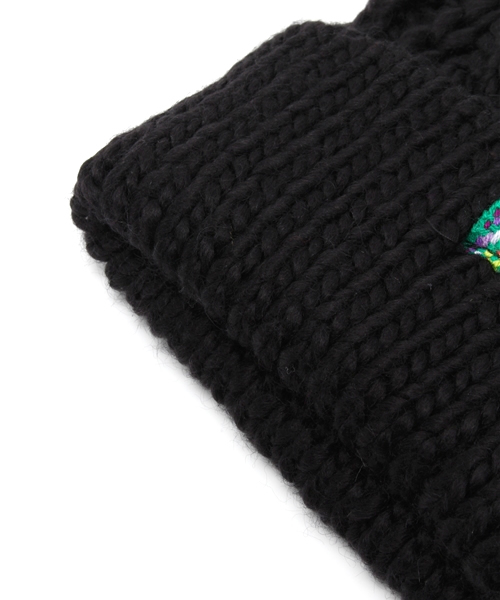 チチカカ（チチカカ）の「ペルーテープニッティングキャップ（ニットキャップ/ビーニー・レディース・ブルーグリーン/マスタード/ブラック/ベージュ/ネイビー・FREE）」の7枚目の写真