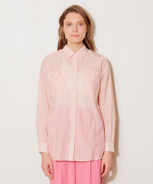 AEWEN MATOPH(イウエン マトフ)の「<AEWEN MATOPH(イウエン マトフ)> ポケット シャツ◆(シャツ/ブラウス・レディース・ターコイズブルー/ライトピンク・38/36)」の3枚目の写真