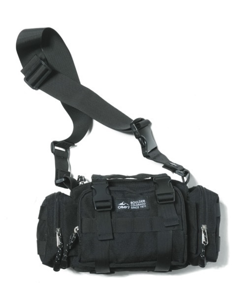 CAMP7（キャンプセブン）の「2WAY CAMP SHOULDER（ショルダーバッグ・メンズ・ブラック/ベージュ/カモフラージュ・FREE）」の2枚目の写真