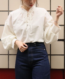 tiptop | 2020SS　ヘンリーネックボリューム袖ブラウス(シャツ/ブラウス)