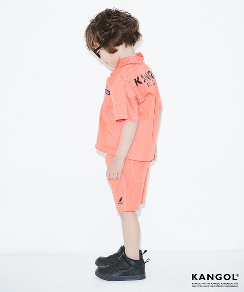 KANGOL（カンゴール）の「【KANGOL×RADCHAP】 ワークショートパンツ（その他パンツ・キッズ・オレンジ/ブラック・100cm/110cm/90cm/120cm/130cm/150cm/140cm）」の9枚目の写真