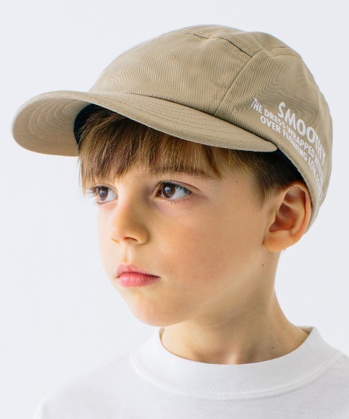 Smoothy(スムージー)の「Smoothy Cotton Twill camp cap / スムージー コットンツイルキャンプキャップ(キャップ・キッズ・ブラック/ベージュ/ネイビー/ヘザーグレー・FREE)」の1枚目の写真