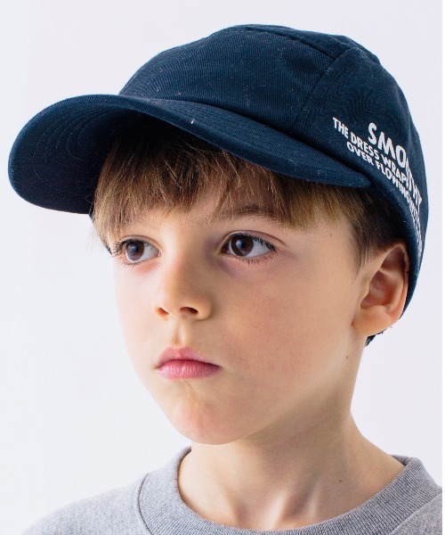Smoothy(スムージー)の「Smoothy Cotton Twill camp cap / スムージー コットンツイルキャンプキャップ(キャップ・キッズ・ブラック/ベージュ/ネイビー/ヘザーグレー・FREE)」の4枚目の写真