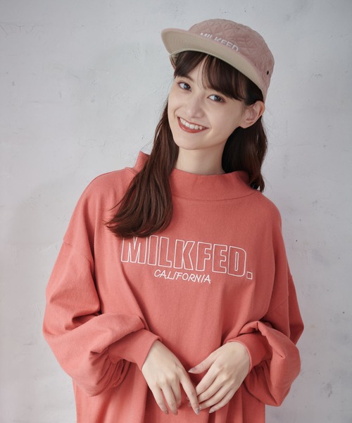 MILKFED.（ミルクフェド）の「QUILTED JET CAP（キャップ・レディース・ライトピンク/ベージュ/ブラック・ONE SIZE）」の8枚目の写真
