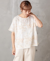 PUAL CE CIN | コード刺繍T(Tシャツ/カットソー)