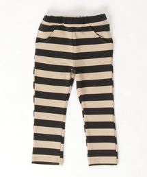 Mialy Mail | ストレッチミニ裏毛 ボーダープリント柄パンツ(その他パンツ)