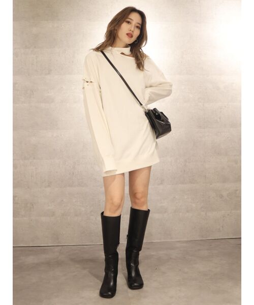 EMODA（エモダ）の「Wラインショルダーバッグ（ハンドバッグ・レディース・ブラック/ブラウン・FREE）」の9枚目の写真